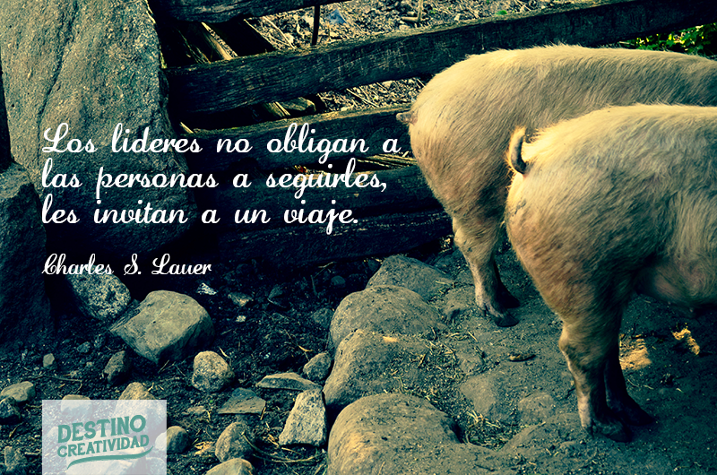 los lideres no obligan a seguirles